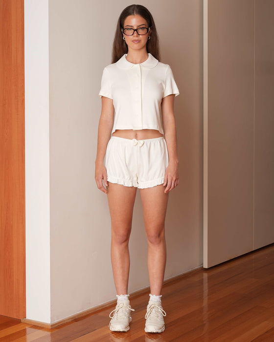 Lily Bloomer Shorts - White