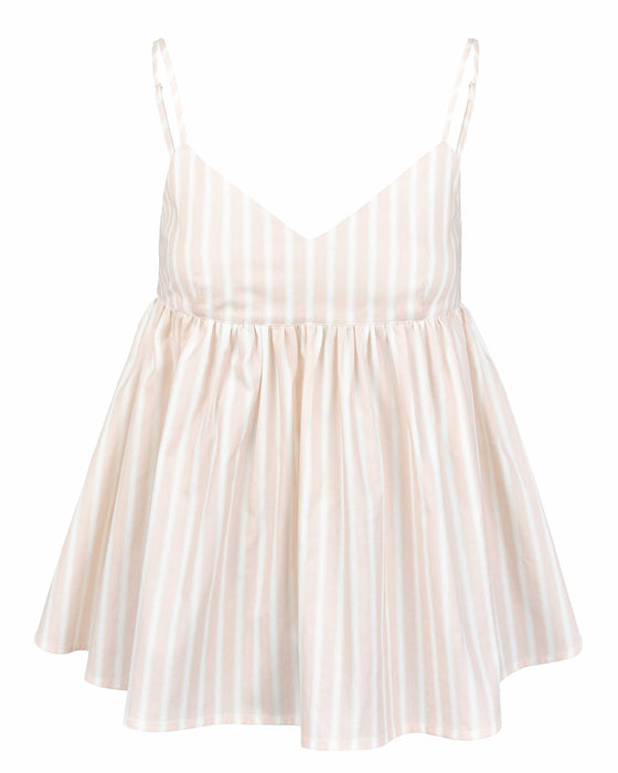 Dream Babydoll Cami - Blush Stripe