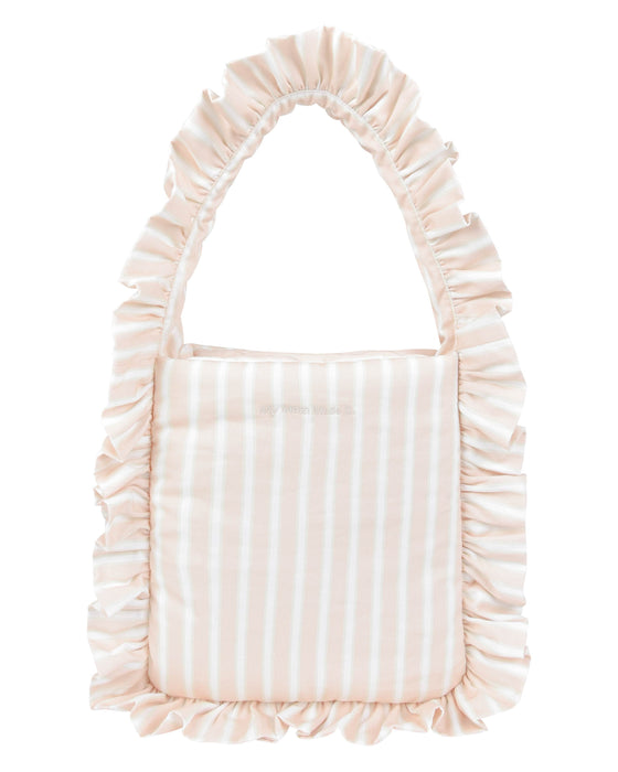 Pillow Puffer Tote - Blush Stripe