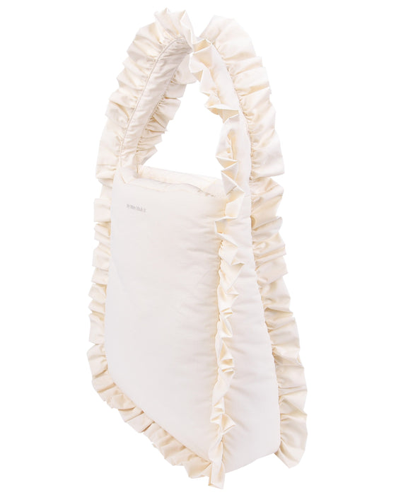 Large Pillow Tote - Cream Frill