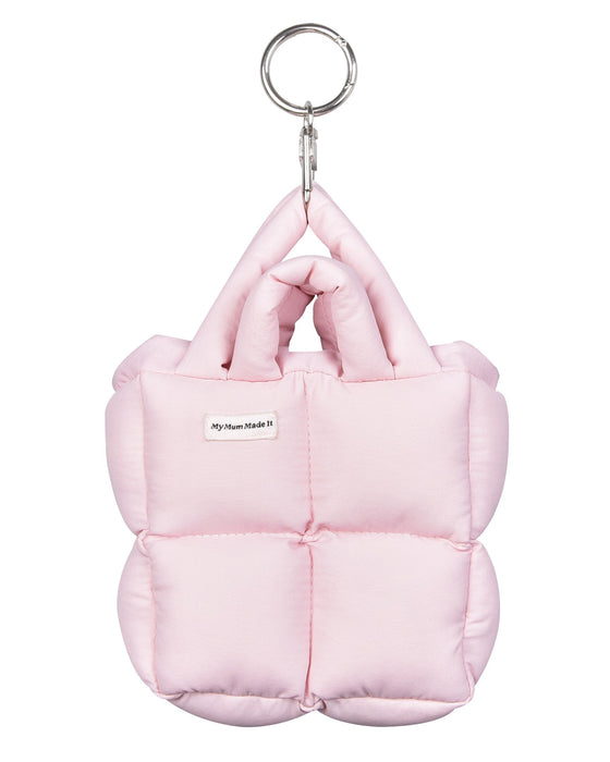 Puffer Mini Keychain Bag - Pink