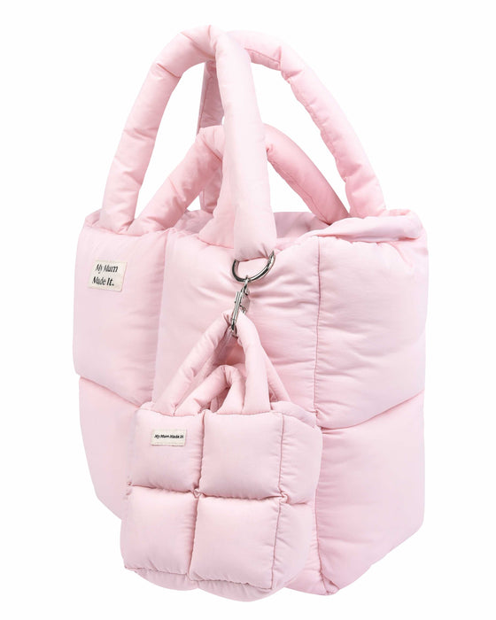 Puffer Mini Keychain Bag - Pink