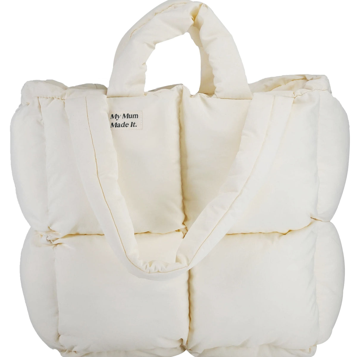 Puffer Tote Bag - Cream– MMMI Wholesale